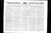 f REENBELT ,OOPERATOR - Greenbelt News Review · REENBELT Publshed Every Thursday By The Greenbelt AN Cooperative . f ,OOPERATOR NEWSPAPER Publishing Association, Inc., 14 Parkway,