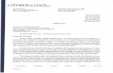Letter From Carl Struby, Lathrop & Gage LLP, to the Office ......its only asset is a gas pipeline. Firebird Acquisitions, LLC's only asset is an aircraft that the Company uses in its