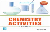ComprehensiveComprehensive CHEMISTRY ACTIVITIES Volume I FOR CLASS XI Strictly according to the latest curriculum prescribed by Central Board of Secondary Education (CBSE)