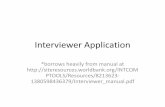 Interviewer Application - Food and Agriculture Organization · •Know how to open an complete a case •Know how to synchronize Interviewer with the server . Overview, purpose, and