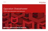 Operation Sharpshooter · Operation Sharpshooter The McAfee® Advanced Threat Research team and McAfee Labs Malware Operations Group, employing McAfee® Global Threat Intelligence,