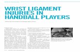 SPortS radIoloGY WrISt lIGaMENt INJUrIES IN HaNdBall PlaYErS · 2014-04-10 · between different types of tears26. Ulnar wrist pain is the main symptom and clinical examination is
