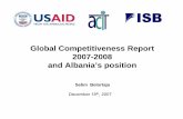 Global Competitiveness Report 2007-2008 and Albania’s …images.mofcom.gov.cn/al/accessory/200811/1227782342605.pdfGlobal Competitiveness Report 2007-2008 and Albania’s position