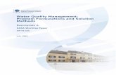Water Quality Management: Problem Formulations and ... · In section 3 we present linear programming formulations of our problems as 0 - 1 mixed-integer programs and we briefly discuss