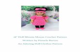 Written by Pamela Barton An Adoring Doll Clothes Pattern · 18” Doll Minnie Mouse Crochet Pattern Written by Pamela Barton An Adoring Doll Clothes Pattern . PAGE 1 Crochet Terms: