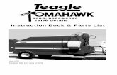 808S, 8080&9090 Valve Details - Trejon · 2012-06-19 · 1 808S, 8080&9090 Valve Details Issue 10/05 Tomahawk 808S From Serial No. 1600 Tomahawk 8080 From Serial No. 3200 Tomahawk