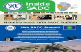 Inside SADC April 2018 · VISION. MISSION. VALUES HISTORY ... • Commitment and passion • Team spirit • Mutual respect and trust • Courtesy • Equality of opportunity ...