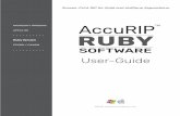 MICROSOFT WINDOWS APPLE OS AccuRIP TM RUBY · 4 ACCURIP RUBY™ USER GUIDE AccuRIP Ruby Software™ is a Microsoft® Windows™ and Apple® Operating System RIP software expertly
