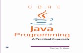 CORE JAVA PROGRAMMING · Chapter 6 is the introduction of Java’s graphics programming ability features. Today, more than 95% of Java applications are based on web. Applet is a tool