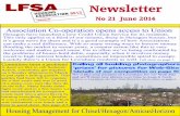 News Letter No21 - LFSA · Or log on at : This should perhaps be the first port of call for any of us as it’s local. If you have no luck and your a Hexagon Tenant you can ... A