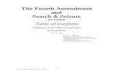 The Fourth Amendment and Search & Seizure · The Fourth Amendment and Search & Seizure An Update Table of Contents A Publication of The California Legal Update Sixteenth Edition January,