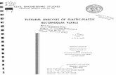 FLEXURAL ANALYSIS F ELASTIC-PLASTIC REel ANGULAR PLATES · FLEXURAL ANALYSIS F ELASTIC-PLASTIC REel ANGULAR PLATES by L. A.lOPEZ and A. H.-S. ANG Issued as a Technical Report of a