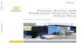 Energy Access and Productive Uses for the · Energy Access and Productive Uses for the Urban Poor | Page iii . ACKNOWLEDGEMENT . The Energy Center of the Kwame Nkrumah University