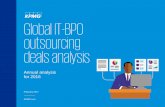 Global IT-BPO outsourcing deals analysis · About global IT-BPO outsourcing deals analysis KPMG’s Shared Services and Outsourcing Advisory (SSOA) practice publishes a quarterly