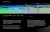 Stealth Wind Farm - Qinetiq · defence stealth technology to enable For more information, contact customercontact@QinetiQ.com QinetiQ’s stealth materials reduced radar interference