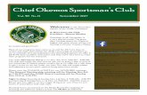 Chief Okemos Sportsman’s Club · This will help the DNR gage the health of our deer in Michigan. They can answer questions, like how old your deer is, and check for things like