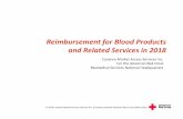 Reimbursement for Blood Products and Related Services in 2018 · – “Most OPPS providers obtain blood or blood products from community blood banks that charge only for 1processing