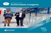 SYSPRO ERP Actionable Insights · Mostly existing as raw unprocessed facts in databases and spreadsheets. 4 | SYSPRO ERP Infinite Possibilities. Actionable Insights Empowers Users