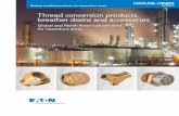 Thread conversion products, breather drains and accessories...the Redapt range of adaptors, reducers, stopping plugs and breather drains are approved Exd I and IIC and Exe I and IIC