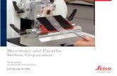 Order no.: Microtomy and Paraffin Section Preparation · Microtomy and Parafﬁ n Section Preparation “With the user, for the user” Leica Microsystems Active worldwide Australia: