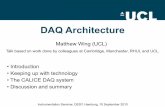 DAQ Architecture - DESY · DAQ Architecture Matthew Wing (UCL) Instrumentation Seminar, DESY, Hamburg, 10 September 2010 • Introduction • Keeping up with technology • The CALICE