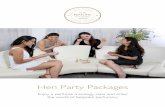 Hen Party Packages - THE PERFUME STUDIO LIMITED · Perfume Studio experience, our Perfume Stylist guides you through a fun and informative fragrance journey. They will help you develop