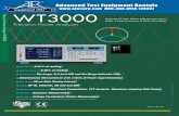 Advanced Test Equipment Rentals WT3000 · • Active power, current, apparent power, reactive power In addition to the active power integration function (WP) and current integration
