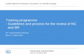 Training programme - Guidelines and process for the review ... · UNFCCC secretariat, MDA Xuehong Wang, Programme Officer Training programme - Guidelines and process for the review