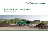 DRUM SCREENS - ELB Equipment · A standard screen drum or a drum with exchangeable screen segments can be used for screening, depending on requirements. Wood/biomass Shredded waste