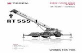 RT 555-1 - Crane Network · RT 555-1 10/21/10 Round 8: Formatting updates. Content unchanged KEY General performance Telescoping mode Boom luffing angle Working radius Max. boom length
