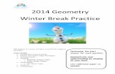 20014 Geometry Winter Break Packet - Duval County Public ...dcps.duvalschools.org/cms/lib07/FL01903657... · 2014 Geometry Winter Break Practice Determine the best answer for each