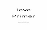 Java Primer - York University · ingredients are a class named Hello (line 1), a function or method named main() (line 3), and a method named println() (line 5). The println() method