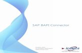 SAP BAPI Connector - ICONICS UK · New BAPI connections may be developed by SAP system integrators who know the data structure and location in the SAP system. There are three options