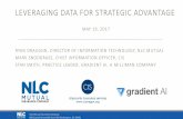 LEVERAGING DATA FOR STRATEGIC ADVANTAGE · leveraging data for strategic advantage may 19, 2017 ryan draughn, director of information technology, nlc mutual mark snodgrass, chief