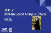 SATE VI Background · SATE VI Ockham Sound Analysis Criteria 1.The tool is claimed to be sound. 2.The tool produces findings for at least 75 % of the sites. 3.Even one incorrect finding