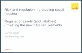 Risk and regulation protecting social housing Register of assets … PDFs/Risk and Regulation... · 2015-03-10 · Risk and regulation – protecting social housing Register of assets