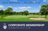 GLENBERVIE CORPORATE MEMBERSHIP GOLF CLUB GLENBERVIE GOLF CLUB · company events and VIPs, our corporate partners realise significant business returns from their association with