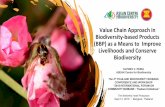 Value Chain Approach in Biodiversity-based Products (BBP ... · A technical cooperation module under the program ... plant/ginger and vine handicraft biodiversity value chains ...