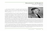 Resolution of Respect - Ecological Society of America · 2015-03-09 · Announcements Resolution of Respect Lawrence B. Slobodkin 1928–2009 Lawrence B. Slobodkin, a key figure in