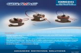GIGAVAC HXNC241 Normally Closed EPIC DC Contactor · Notes & Definitions: 1 Contact resisitance measured at currents higher than 100A. 2 Operation time is measured at 25°C and includes