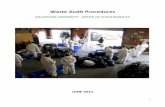 Waste Audit Procedures - Dalhousie University · Audit procedures were developed and refined five times over two years by Office staff: Contributors include: Gary Davidson, Waste