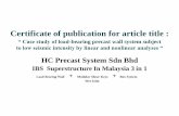 Certificate of publication for article ... - HC Precast System. cerificate-of-publication(6pgs).pdf · Certificate of publication for article title : “ Case study of load-bearing
