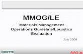 MMOG/LE - AIAG · 5. Production and Product Control Material identification, inventory tracking and accuracy, material flow optimization, phasing out inventory, inventory buffers,