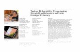 Textual Tinkerability: Encouraging Storytelling Behaviors ...lieber/Publications/Textual-Tinkerability.pdfTextual Tinkerability: Encouraging Storytelling Behaviors to Foster Emergent