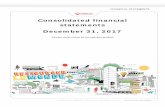 Consolidated financial statements December 31, 2017...FINANCIAL STATEMENTS CONSOLIDATED FINANCIAL STATEMENTS - DECEMBER 31, 2017 / VEOLIA ENVIRONNEMENT 7 CONSOLIDATED CASH FLOW STATEMENT