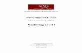 Machining 1 Performance Guide · Reference: Machinery's Handbook. Performance Assessment Worksheet Benchwork INSTRUCTIONS: Rate the candidate’s performance for the Benchwork job
