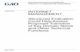 GAO-15-642, INTERNET MANAGEMENT: Structured Evaluation ...Internet domain name system is operated. This model of Internet governance—referred to as the “multistakeholder model”—is