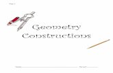 Geometry Constructions - Mrs. Sisson's WebpageGeometric Constructions Construct a segment congruent to a given segment Given: AB Construct a segment congruent to 1. Use a straightedge