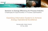 (5) Exploiting Information Systems to Achieve Operational ... · impact, PPT was seeking to maximising energy efficiency to reduce use, cost and its impact on the environment. ...
