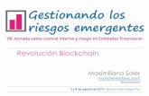 Revolución Blockchain³n-Blockchain... · Alice wants to send money to Bob The transaction is represented online as a "block" The block is broadcast to every party in the network